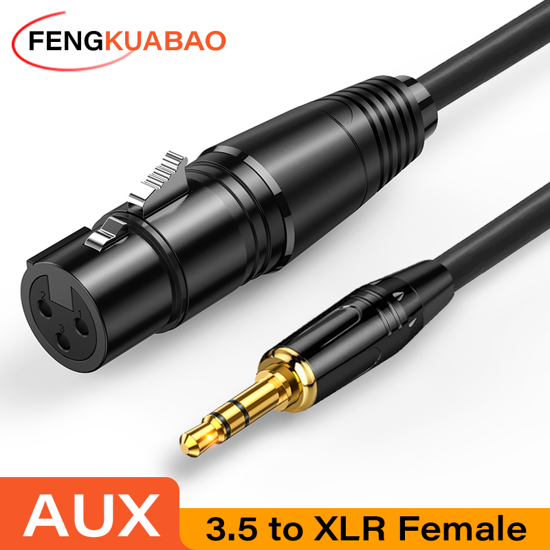Cable Xlr Balanced - XLR AUX 3.5mm Jack Ses Kablosu