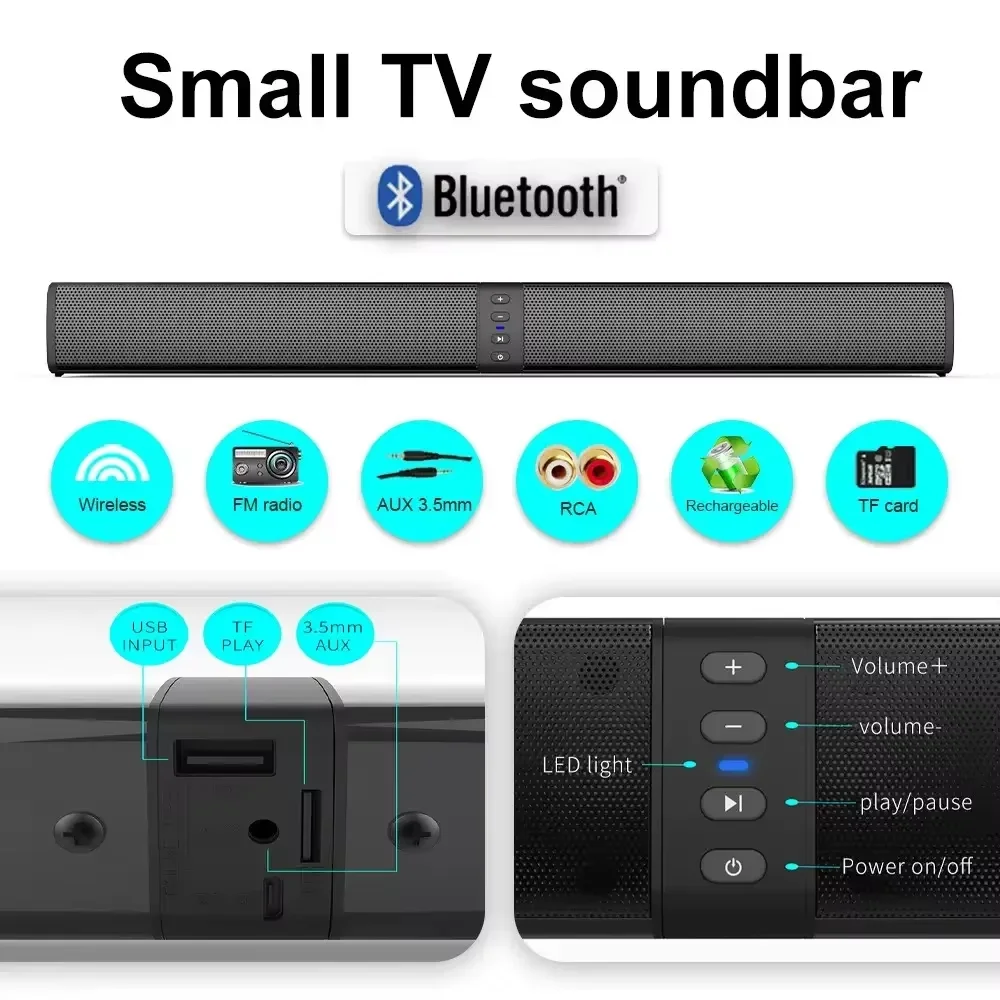 Audio Music Visualizer Free - BS-36 Süper Güçlü Ses Blaster Kablosuz