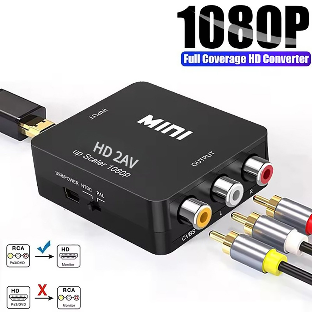 Audio Music Converter - HDMI Uyumlu AV RCA Adaptörü HD