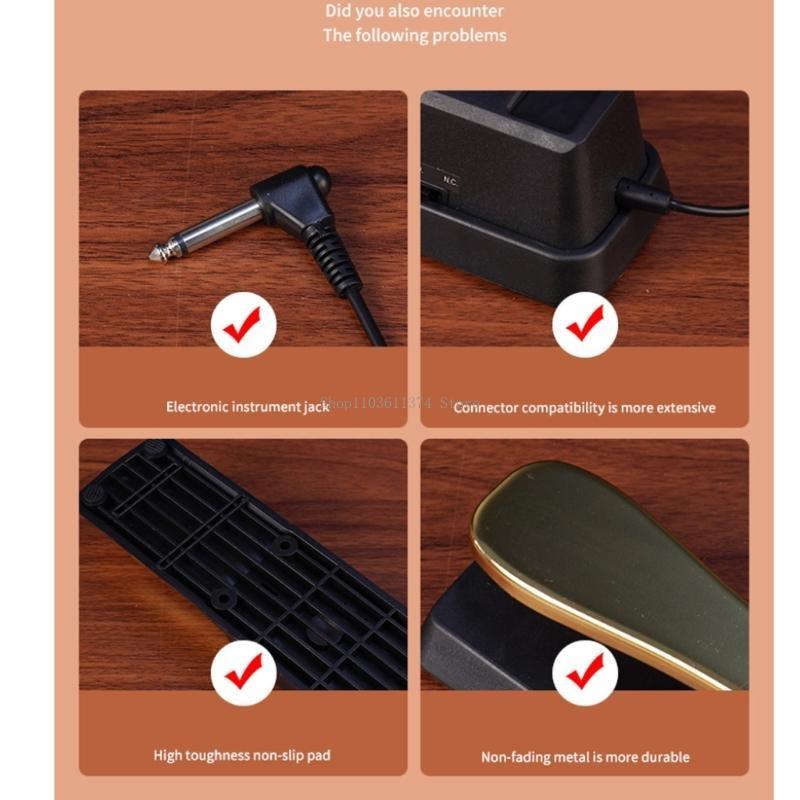Piano Sustain Pedal - Profesyonel Damper Ayak Pedalı Yedek Piyano