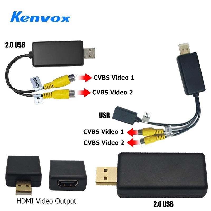 Audio Music Converter - Kenvox Android USB Video Çıkış RCA