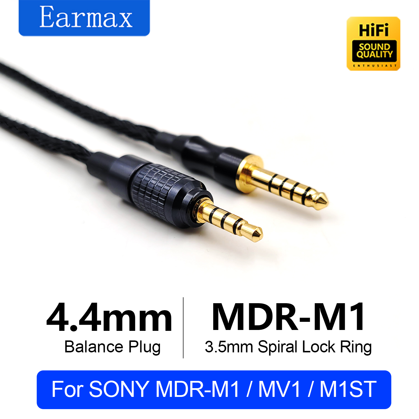 Cable Xlr Balanced - SONY MDR-M1 MV1 M1ST 4.4mm 4-PIN