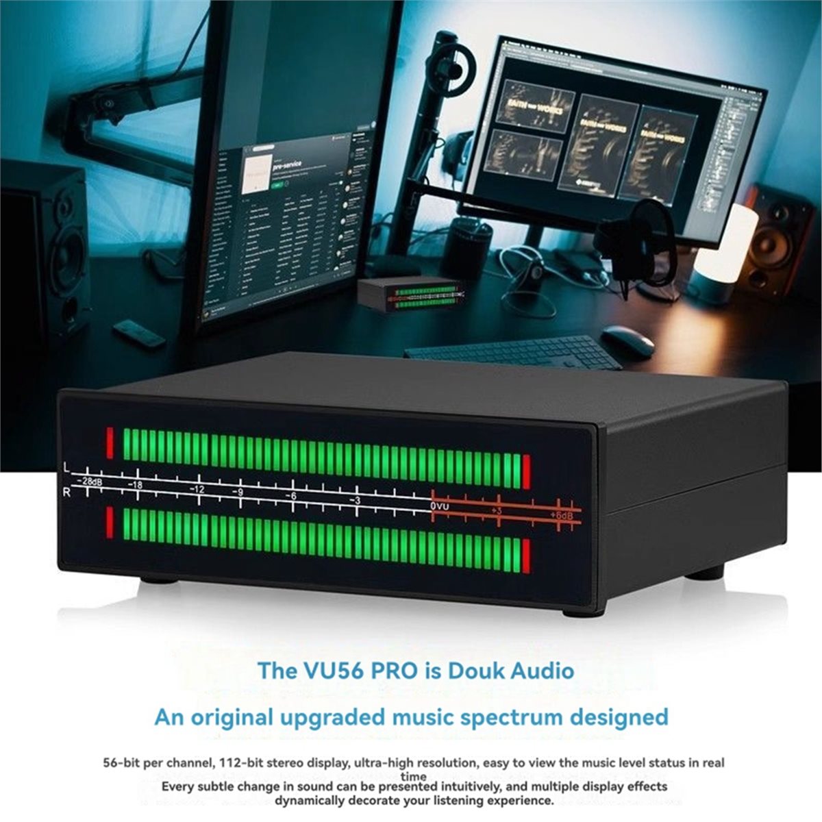 A40I VU56-PRO Çift Kanallı Müz - Audio Music Visualizer Free incelemesi ve fiyatı