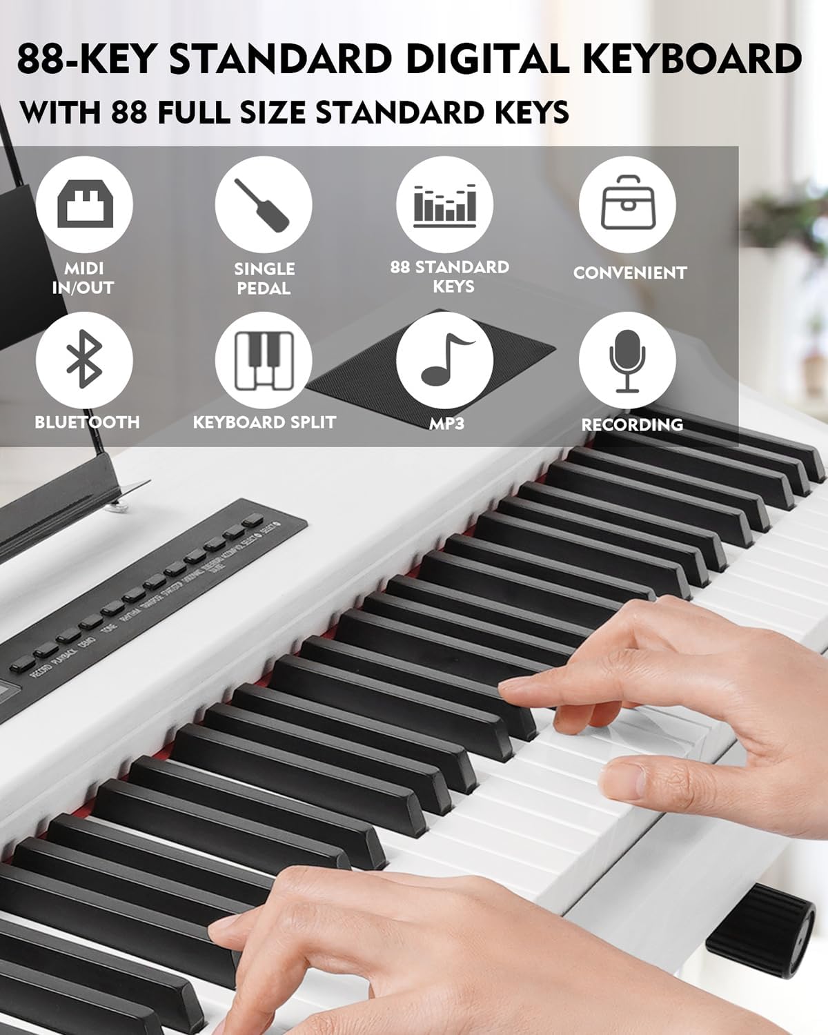MUSTAR Dijital Piyano Klavyesi - Piano Sustain Pedal incelemesi ve fiyatı