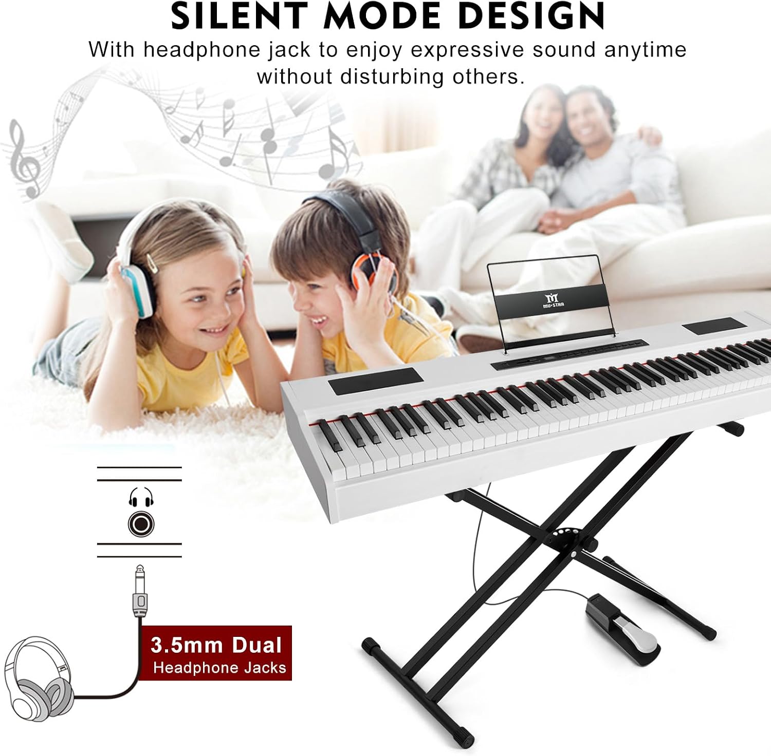 MUSTAR Dijital Piyano Klavyesi - Piano Sustain Pedal incelemesi ve fiyatı